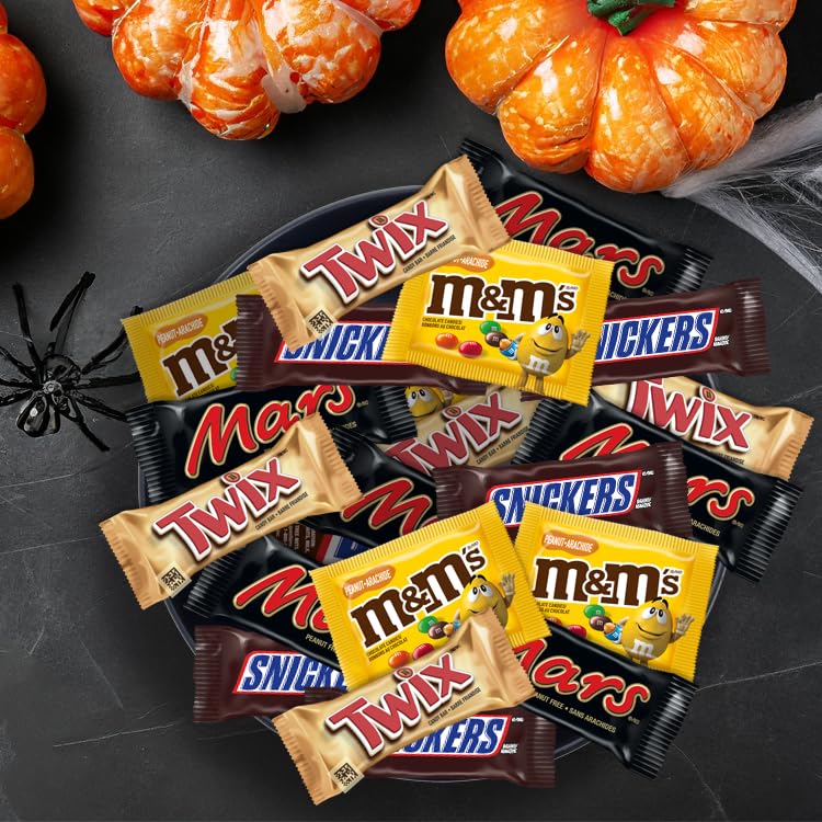 MARS Variety, Halloween Chocolate Candy, Assorted Fun Size, 120 Count