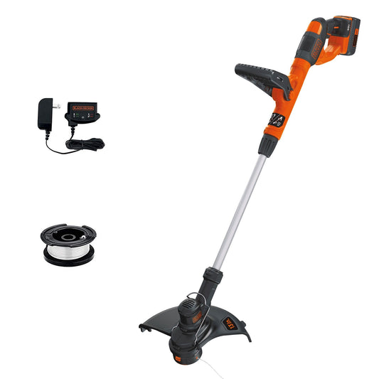 BLACK+DECKER 40V MAX String Trimmer and Edger Kit, Cordless, 13 inch, 2-in-1, Battery and Charger Included (LST140C) - Available at All In One Marketplace Canada