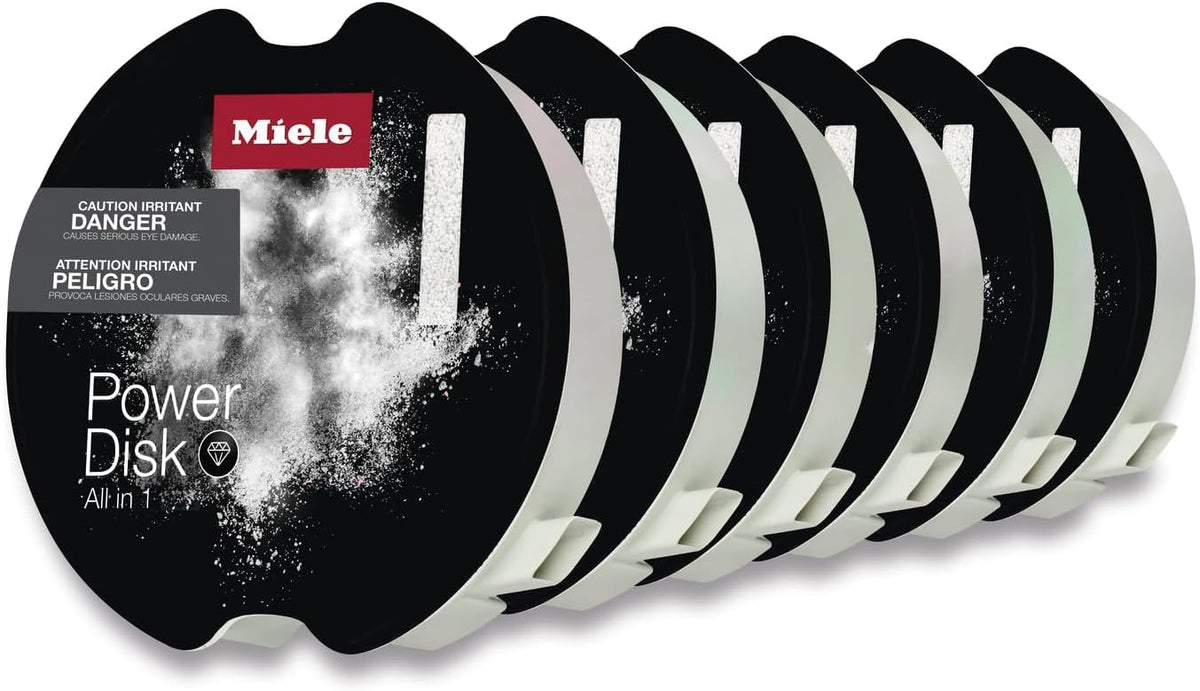 Miele PowerDisk All in 1 Dishwasher Detergent for Dishwashers with AutoDos (6 Pack) - 11841390