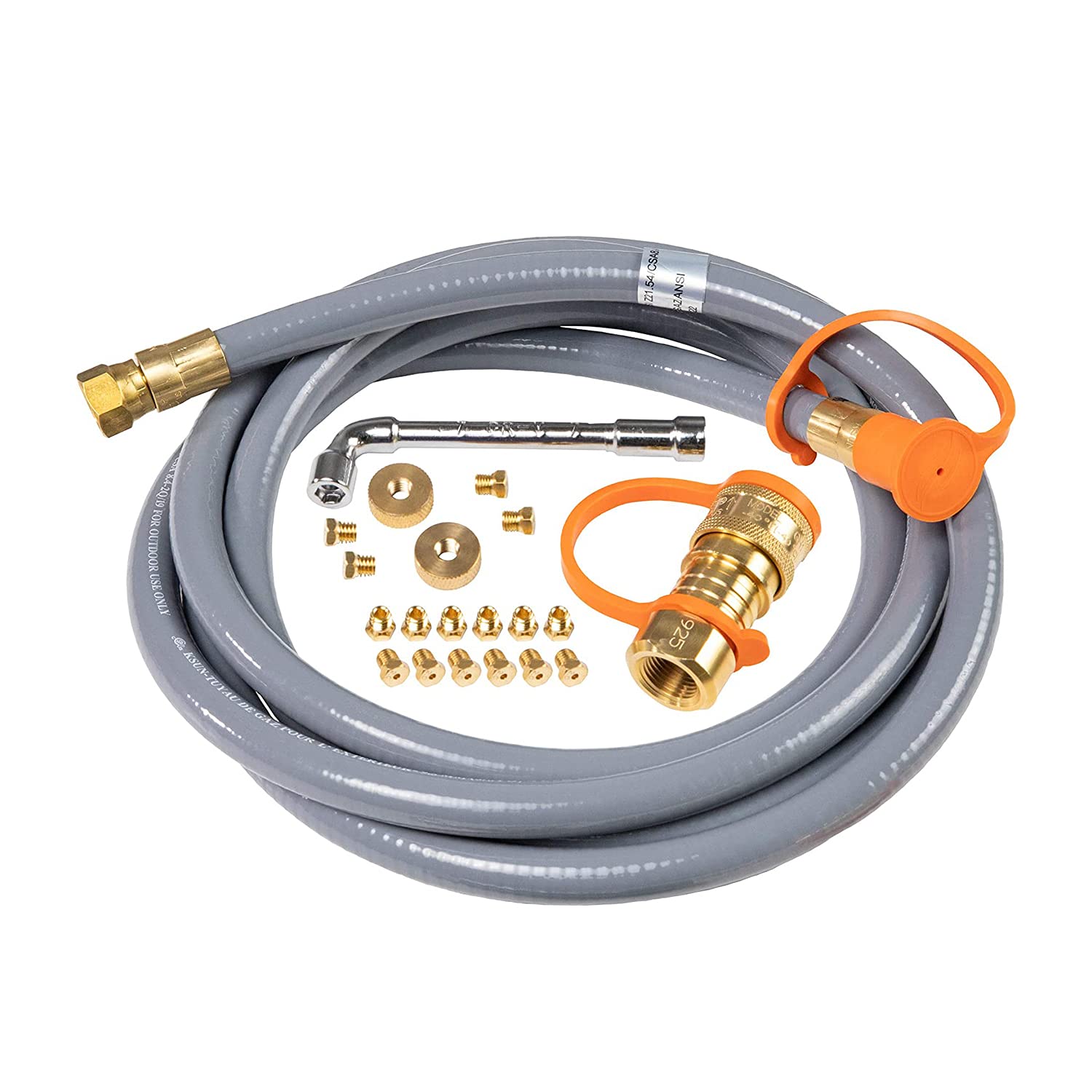 Blackstone Propane to Natural Gas Conversion Kit for Grill, Griddle – Compatible with Blackstone 28", 36" Griddles, Tailgater, Rangetop Combo & Single Burner Rec Stove – Hose, Quick Connect Fitting Blackstone