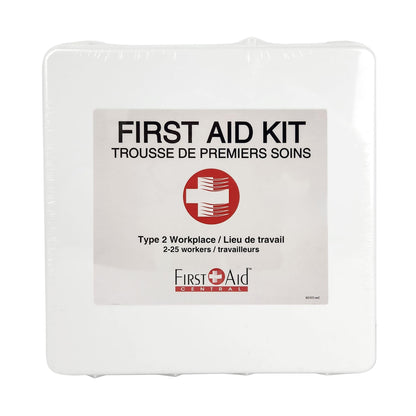 First Aid Central AZ-CSA2SD CSA Deluxe Type 2 25-Person Emergency First Aid Kit For Offices, Worksites, and Construction, 117 Pieces
