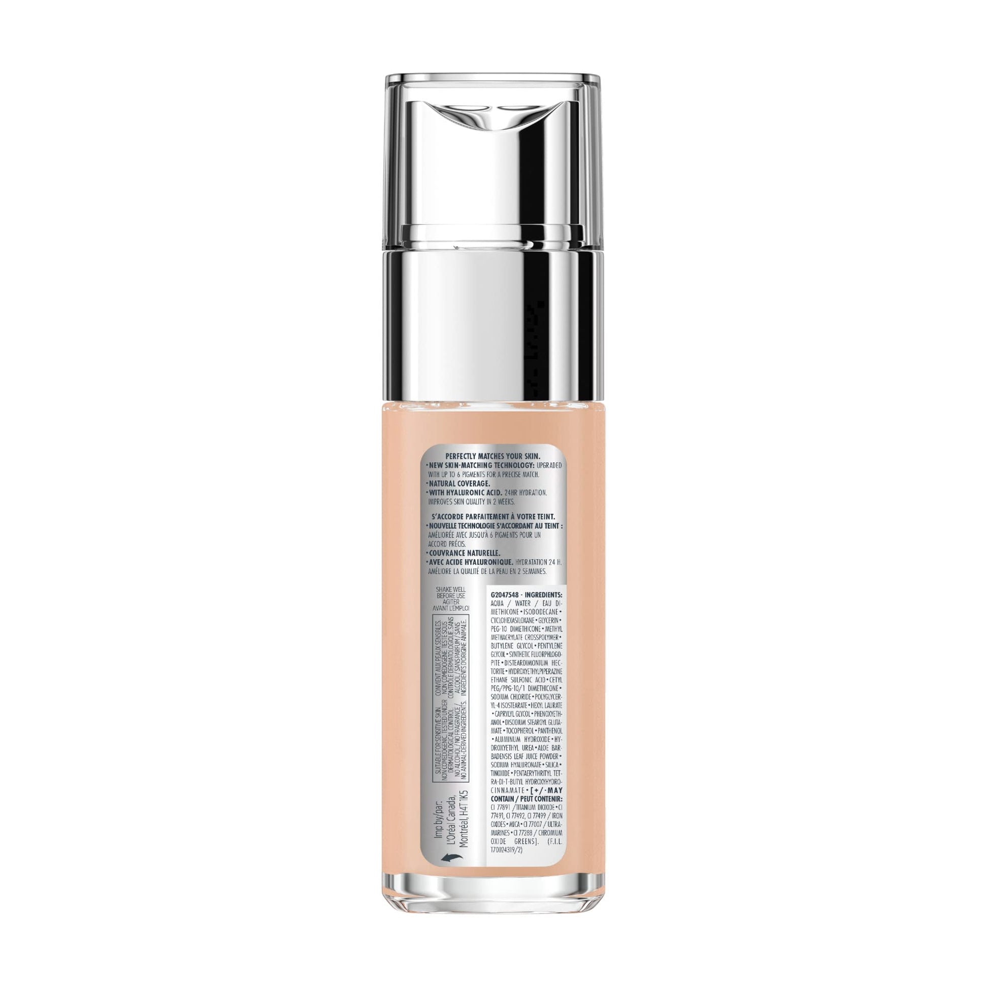 L'Oreal Paris True Match Super-Blendable Liquid Foundation, Skincare Infused with Moisturizing Cream & Hyaluronic Acid, 30 ml, Shade: 2N Vanilla L'Oreal Paris