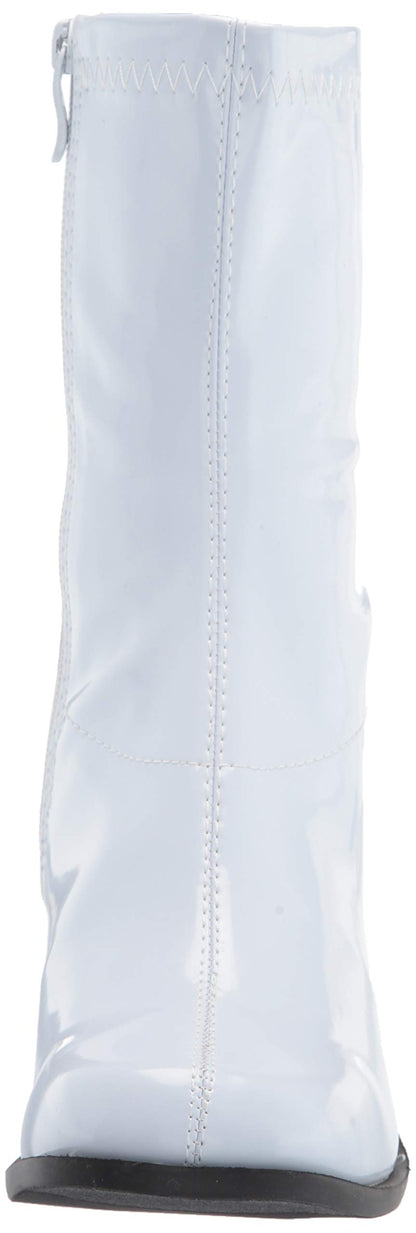 Ellie Shoes Women's Halloween Fashion Boot, White/Patent Shiny, 12