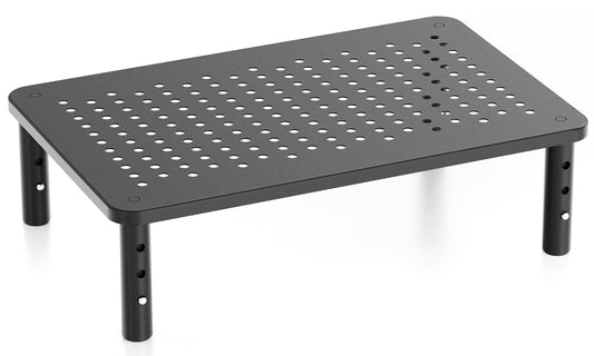 Canyora Computer Monitor Stand Riser for Desk, 3 Height Adjustable PC Laptop TV Desktop Monitor Stand Shelf, Metal Short Printer Table, Stand Riser for Desk, Office Desk Organizers and Accessories