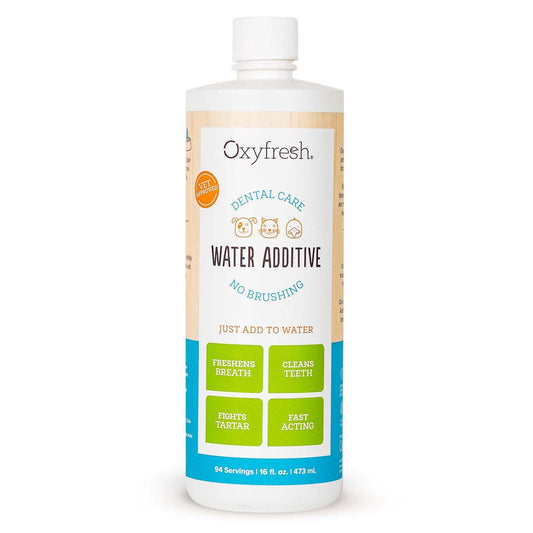 Oxyfresh Premium Pet Dental Care Solution Pet Water Additive: Best Way to Eliminate Bad Dog Breath and Cat Bad Breath - Fights Tartar & Plaque - So Easy, Just Add to Water! Vet Recommended 16 oz. 🍁 All In One Marketplace Canada