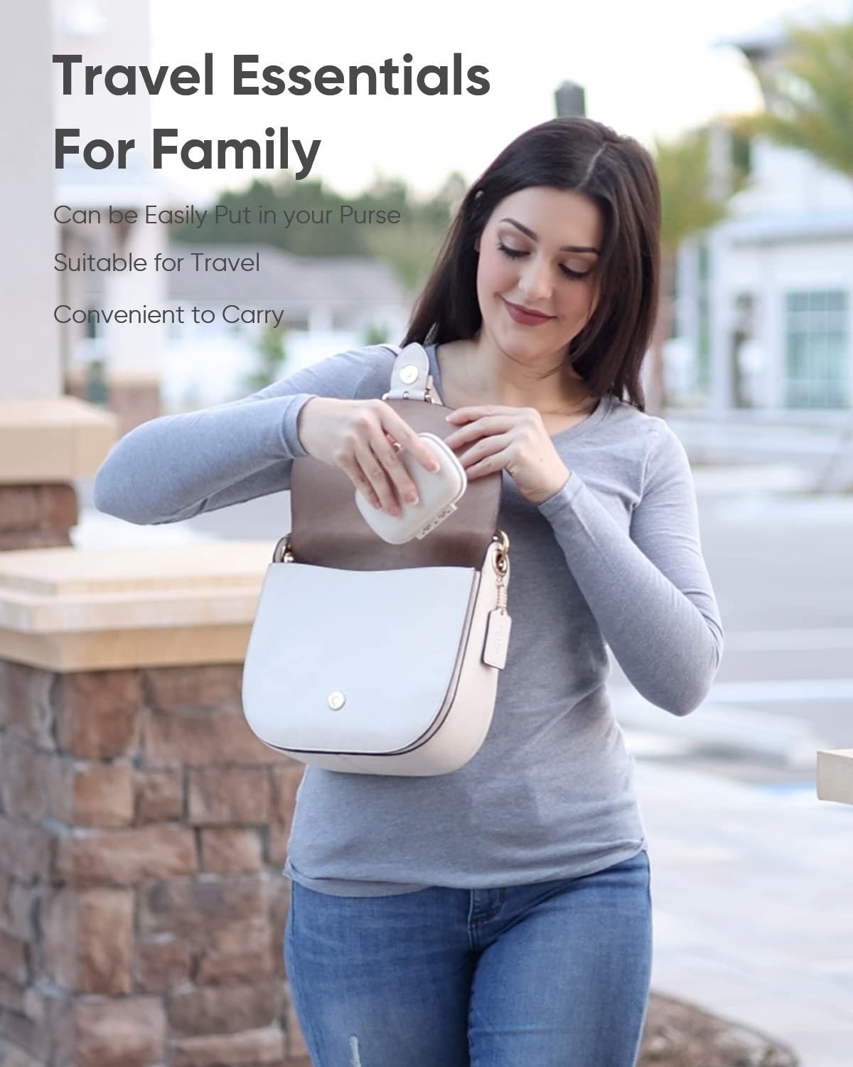 Holii Travel Pill Organizer, 8 Compartments Portable Pill Case, Daily Pill Box to Hold Vitamins, Small Pill Container for Pocket Purse Medicine Organizer（Khaki） - Available at All In One Marketplace Canada