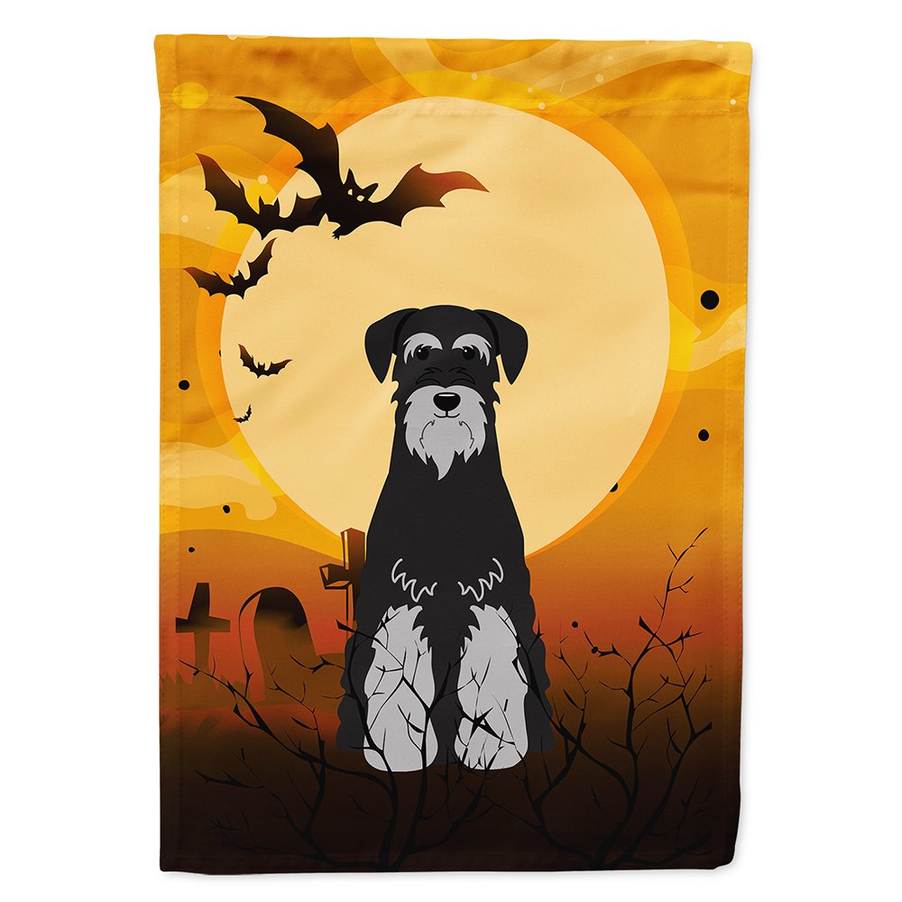 Drapeau de maison en toile Caroline's Treasures BB4300CHF Halloween Schnauzer Standard Noir Gris, Grand, Multicolore