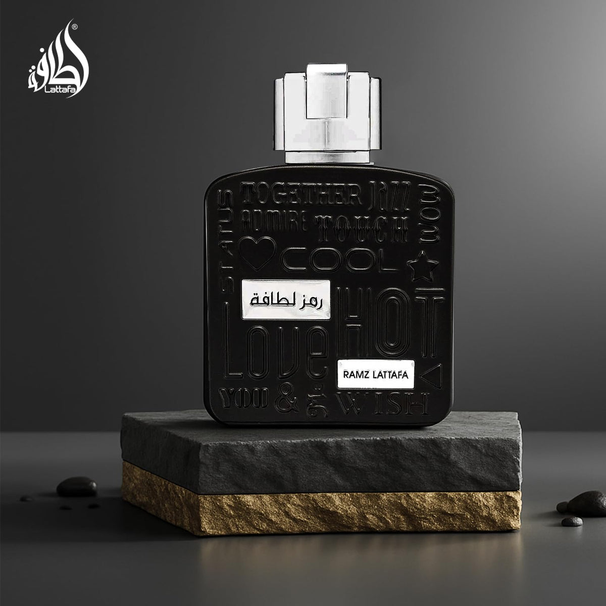 Lattafa Ramz Lattafa Silver for Unisex Eau de Parfum Spray, 3.4 Ounce