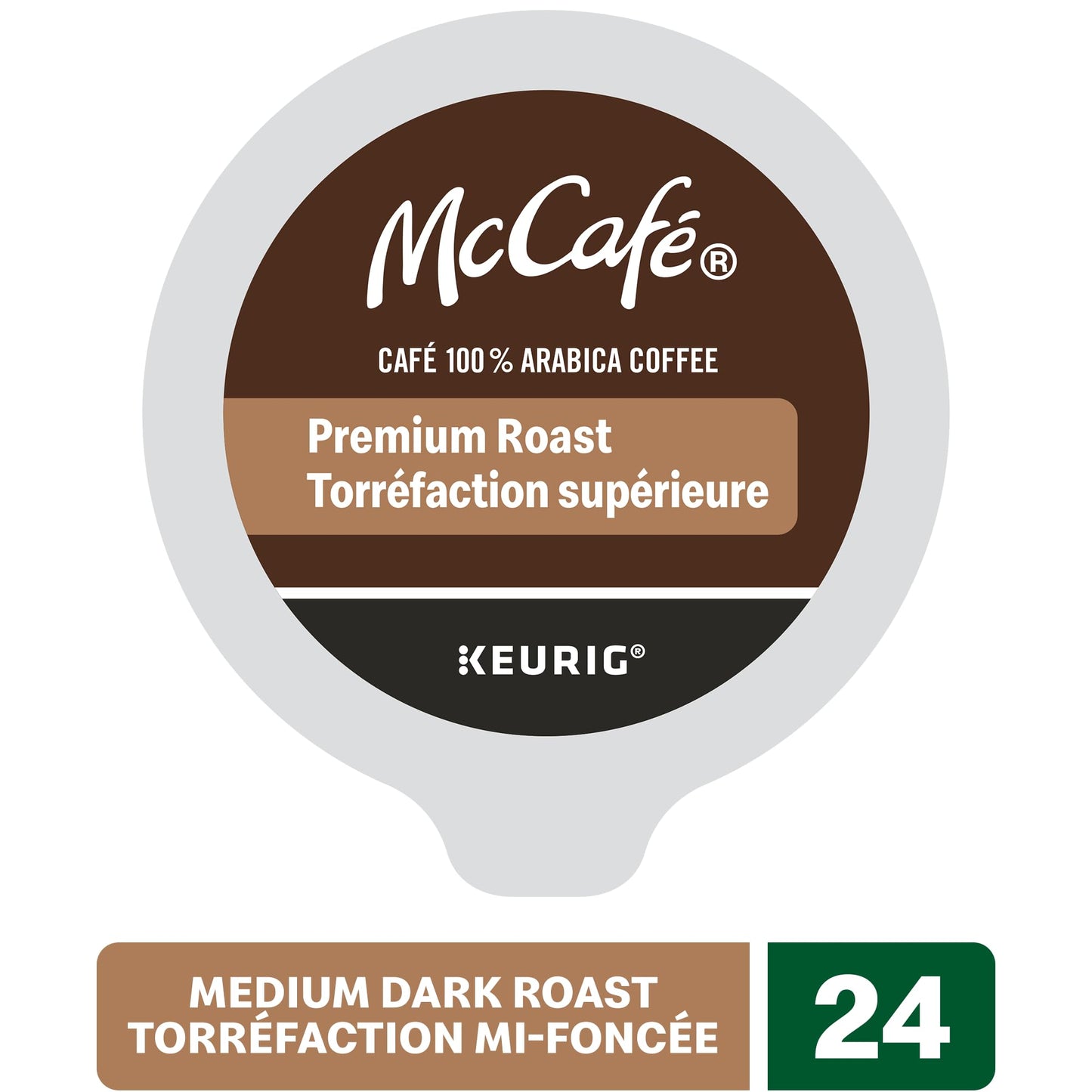 McCafé Premium Medium Dark Roast, K-Cup Coffee Pods, 24 Count
