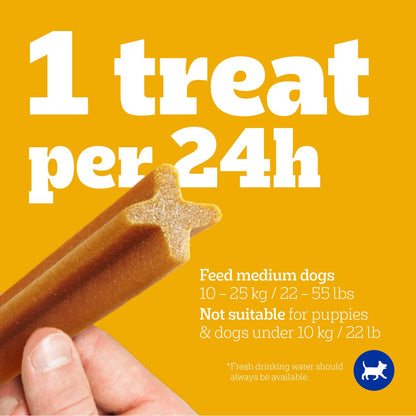 PEDIGREE DENTASTIX Medium Dog Dental Treats Fresh Flavour, 40 Sticks 972g