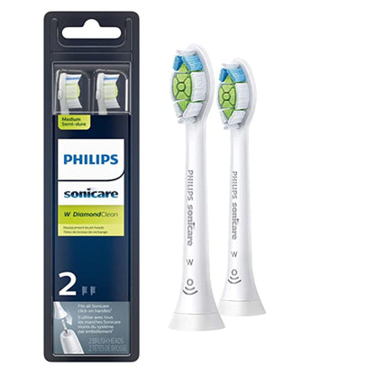 Philips Sonicare DiamondClean Electric Toothbrush Heads, Motorized Sonicare Toothbrush Heads, BrushSync Technology, Brush Head Pack (2 Heads), White, HX6062/65 Philips Sonicare