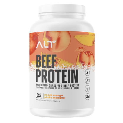 ALT Nutrition Grass-Fed Beef Protein Isolate – Peach Mango Flavor, 25 Servings