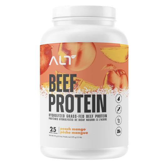 ALT Nutrition Grass-Fed Beef Protein Isolate – Peach Mango Flavor, 25 Servings