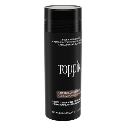TOPPIK Hair Building Fibers, 27.5 g, Fill In Fine or Thinning Hair, Instantly Thicker Looking, Multiple Shades for Men & Women