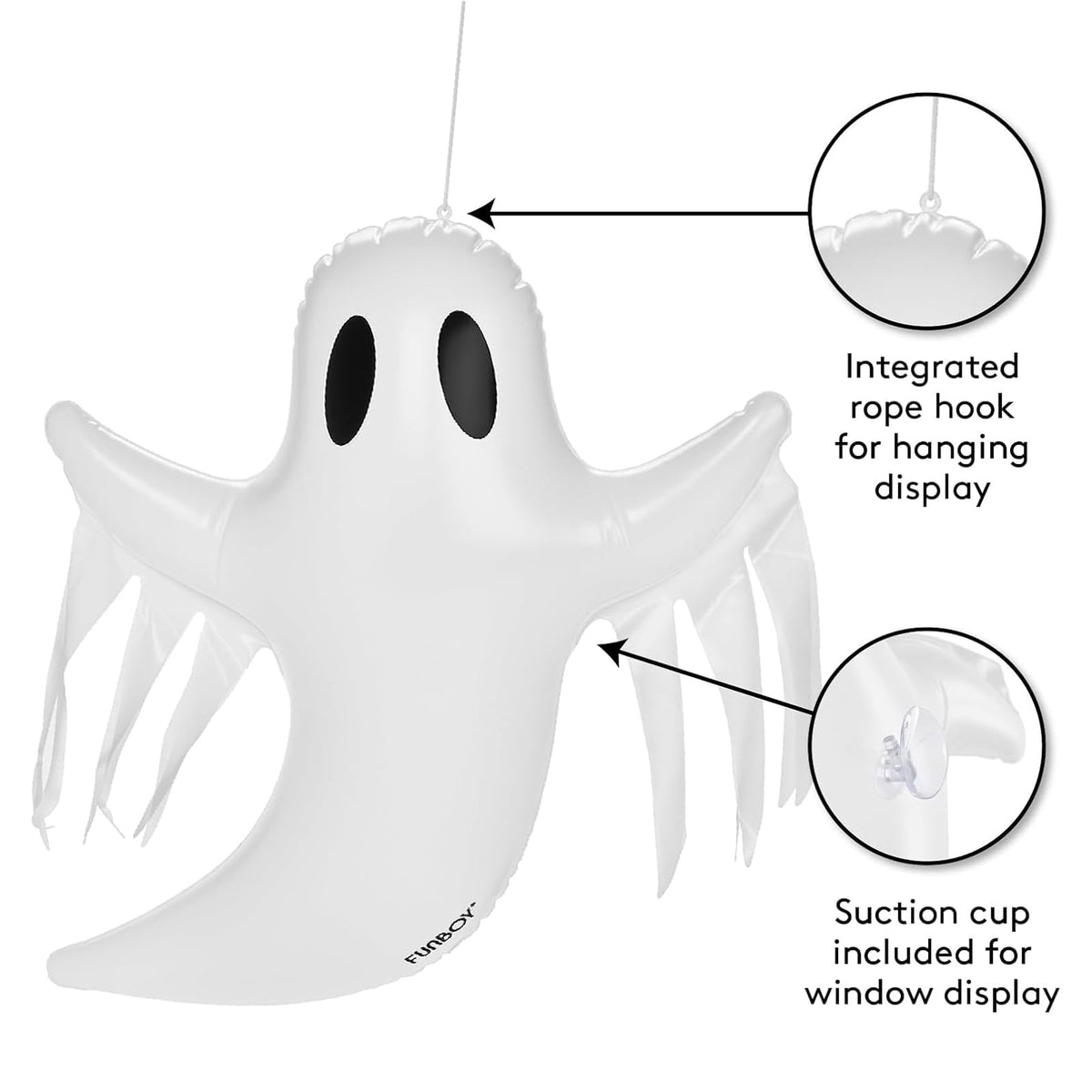 Décorations d'Halloween fantômes suspendus FUNBOY, décor extérieur, lot de 3