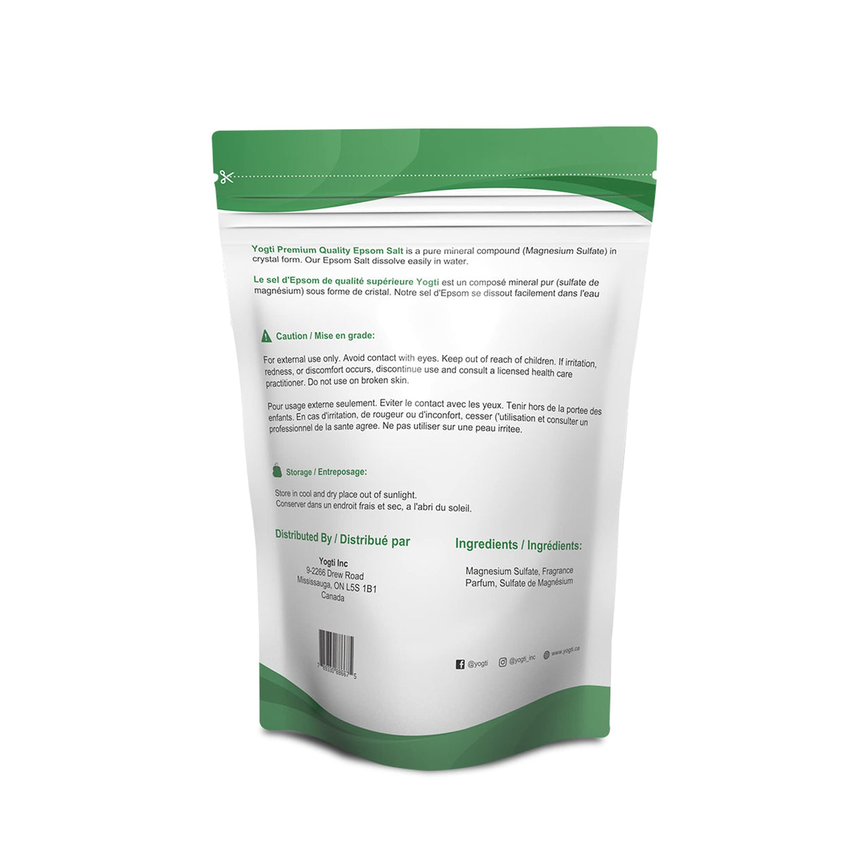 Yogti Peppermint Epsom Salt, 10 pound 🍁 All In One Marketplace Canada