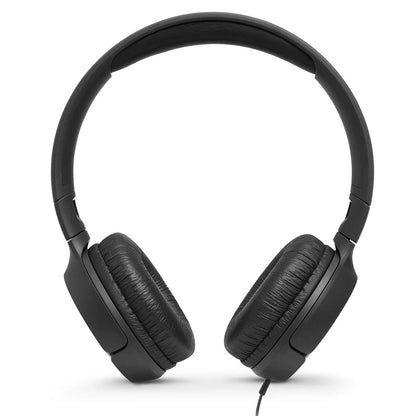 JBL Tune 500 Wired On-Ear Headphones with One-Button Remote/Mic - Black JBL