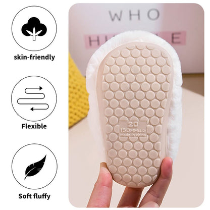 Fadezar Toddler Slippers Girl Boy House Slipper Kids Rabbit Winter Slipper Warm Bunny Slippers Soft Plush Indoor Girls Boys Slipper Cover Heel White 5-6 toddler CN 140 🍁 All In One Marketplace Canada