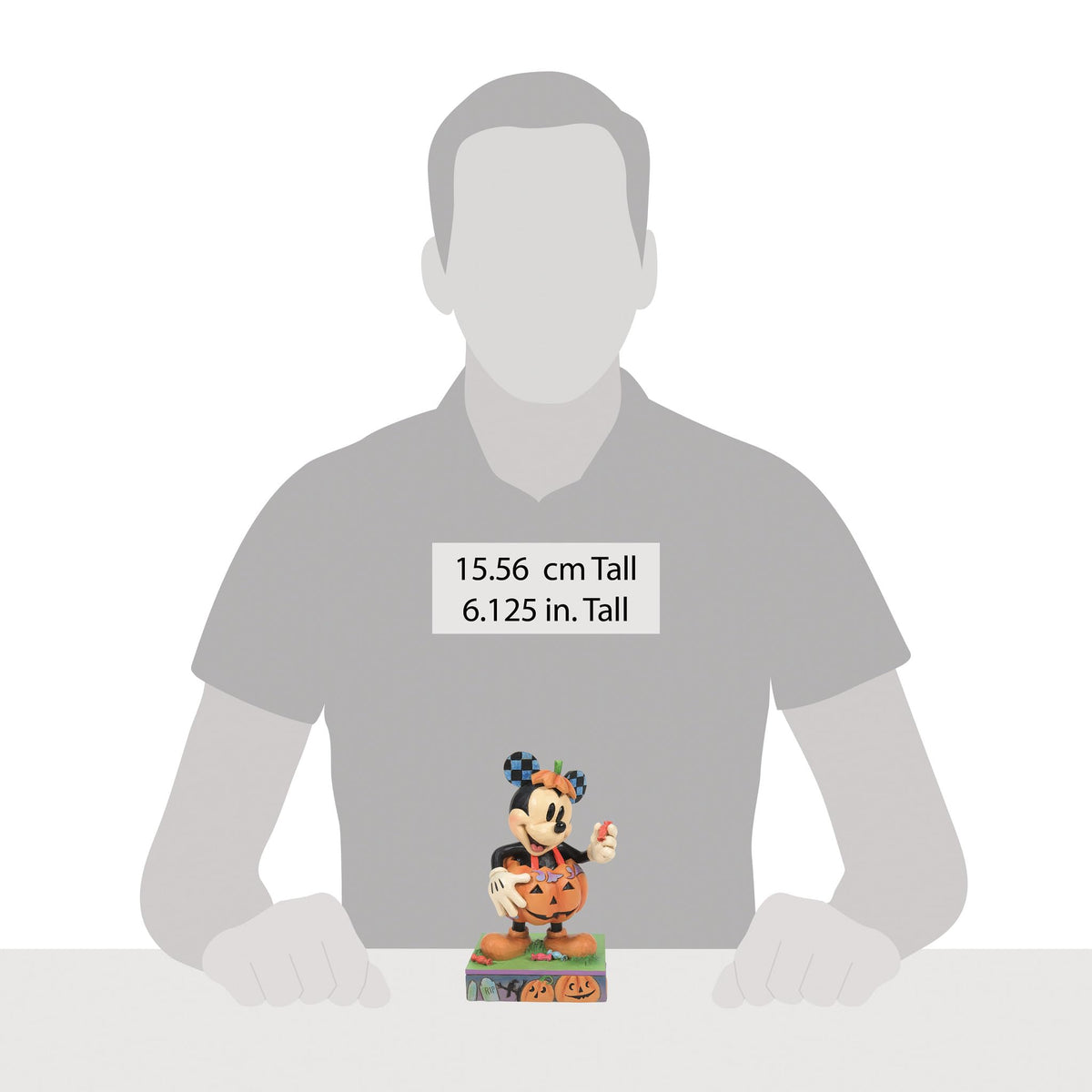 Figurine Enesco Disney Traditions par Jim Shore, Mickey Mouse en costume de citrouille pour Halloween, 15,5 cm, multicolore