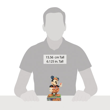 Figurine Enesco Disney Traditions par Jim Shore, Mickey Mouse en costume de citrouille pour Halloween, 15,5 cm, multicolore