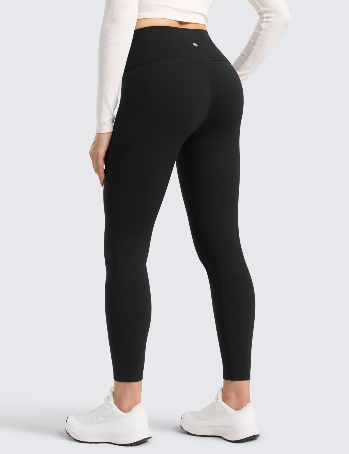 CRZ YOGA Matte Fleece Lined Leggings 25'' Black Medium 🍁 All In One Marketplace Canada
