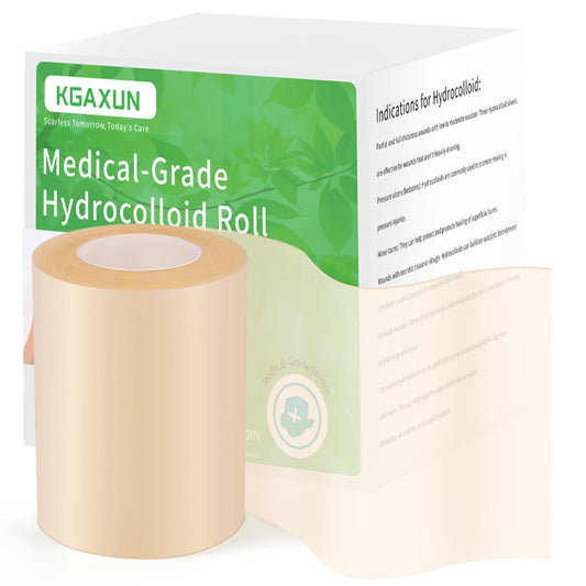 Hydrocolloid Bandages Roll for Wound Care, (2IN*5FT) Hydrocolloid Roll with Self-Adhesive, Cut-to-Size Patch Bandages, Ultra Absorbent, Waterproof, First Aid Kit Essential