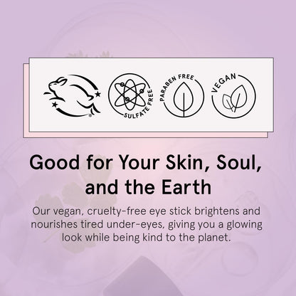 grace & stella Retinol & Caffeine Eye Cream Stick - Under Eye Cream for Dark Circles, Anti-Aging, Puffiness, Wrinkles, Undereye Bags - Brightener with Niacinamide - Vegan Skincare (0.13 oz/3.5 g)