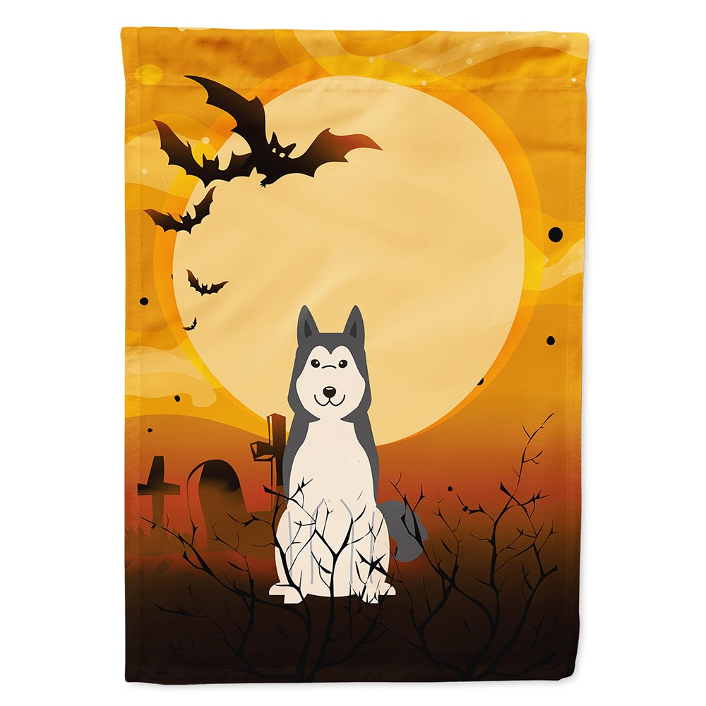 Drapeau de maison Caroline's Treasures BB4291CHF Halloween Laïka de Sibérie occidentale, grand format, multicolore