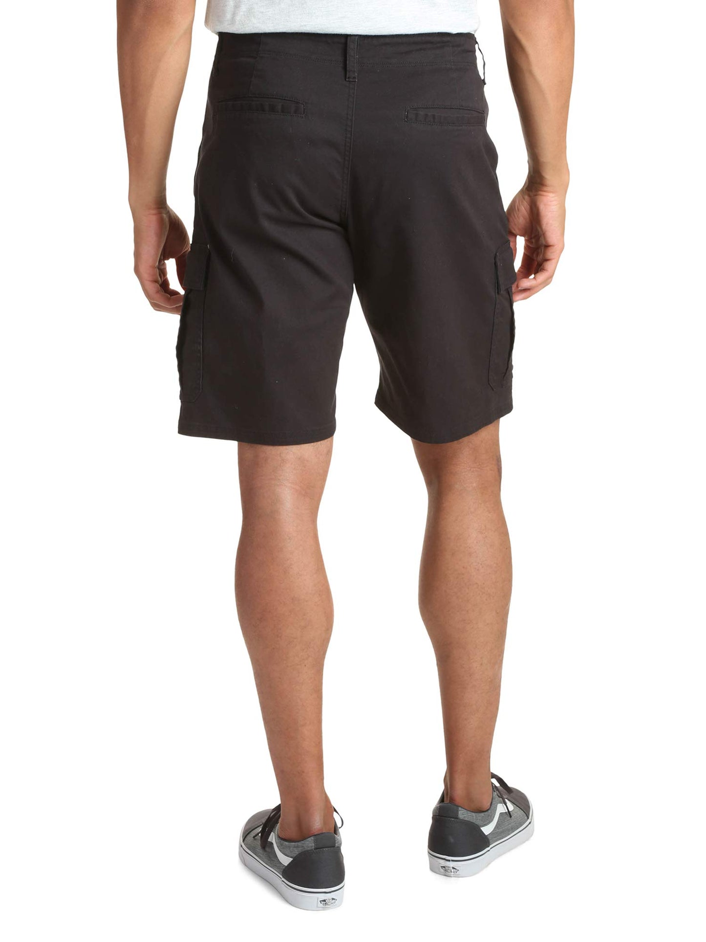 Short cargo classique stretch Wrangler Authentics pour homme, sergé noir, 34