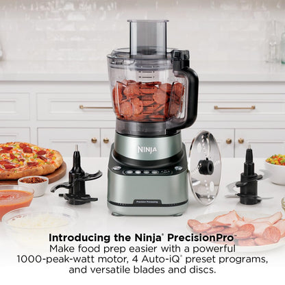 Ninja PrecisionPro Food Processor & Dough Mixer, 1000PW, 9-Cup, BZ601C