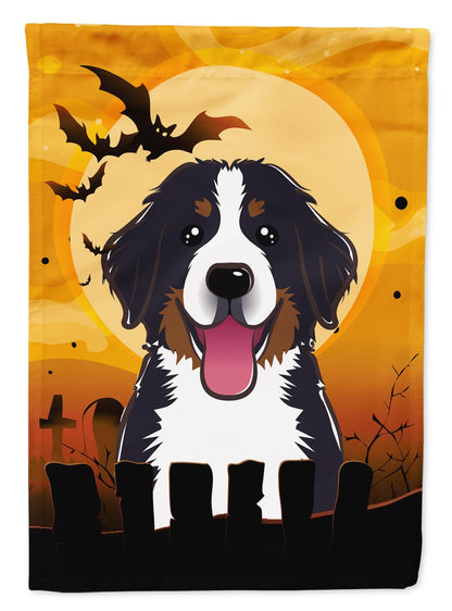 Caroline's Treasures BB1795GF Halloween Bernese Mountain Dog Flag Garden Size, Small, Multicolor