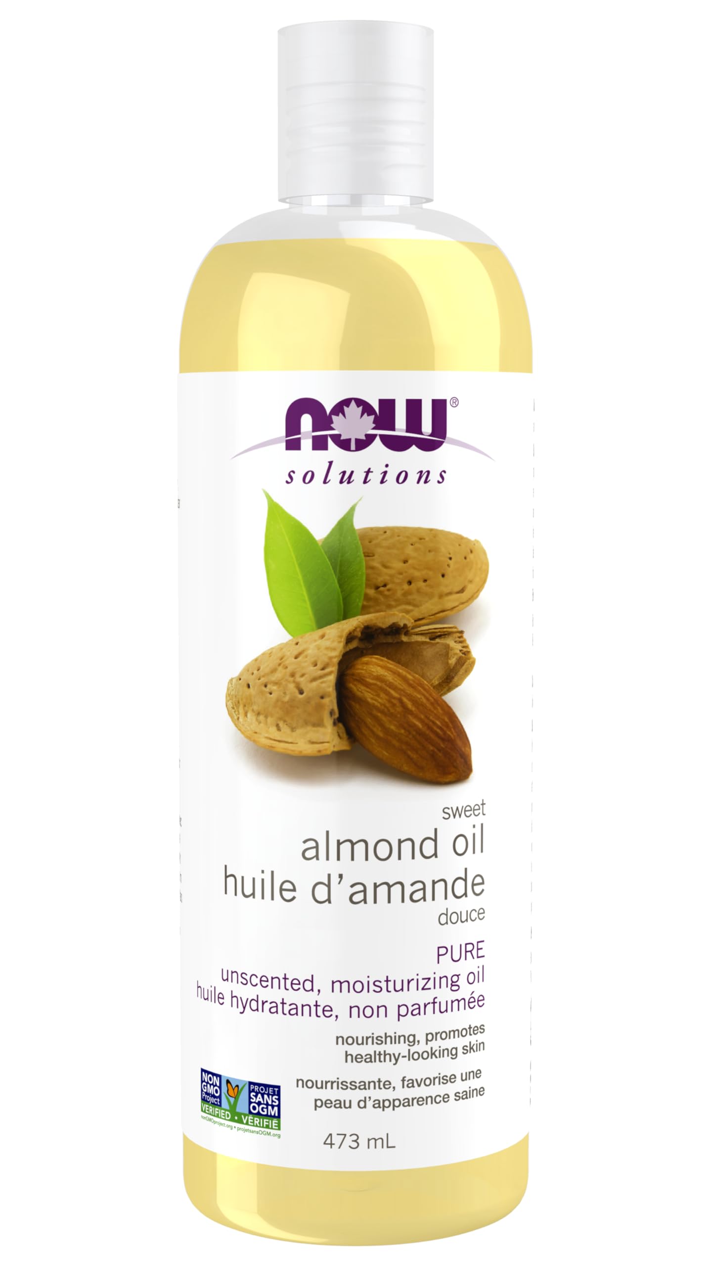 NOW Solutions Sweet Almond Oil, 473mL 🍁 All In One Marketplace Canada
