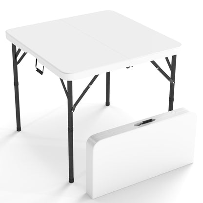 Real Relax 34" Square Folding Card Table with Handle