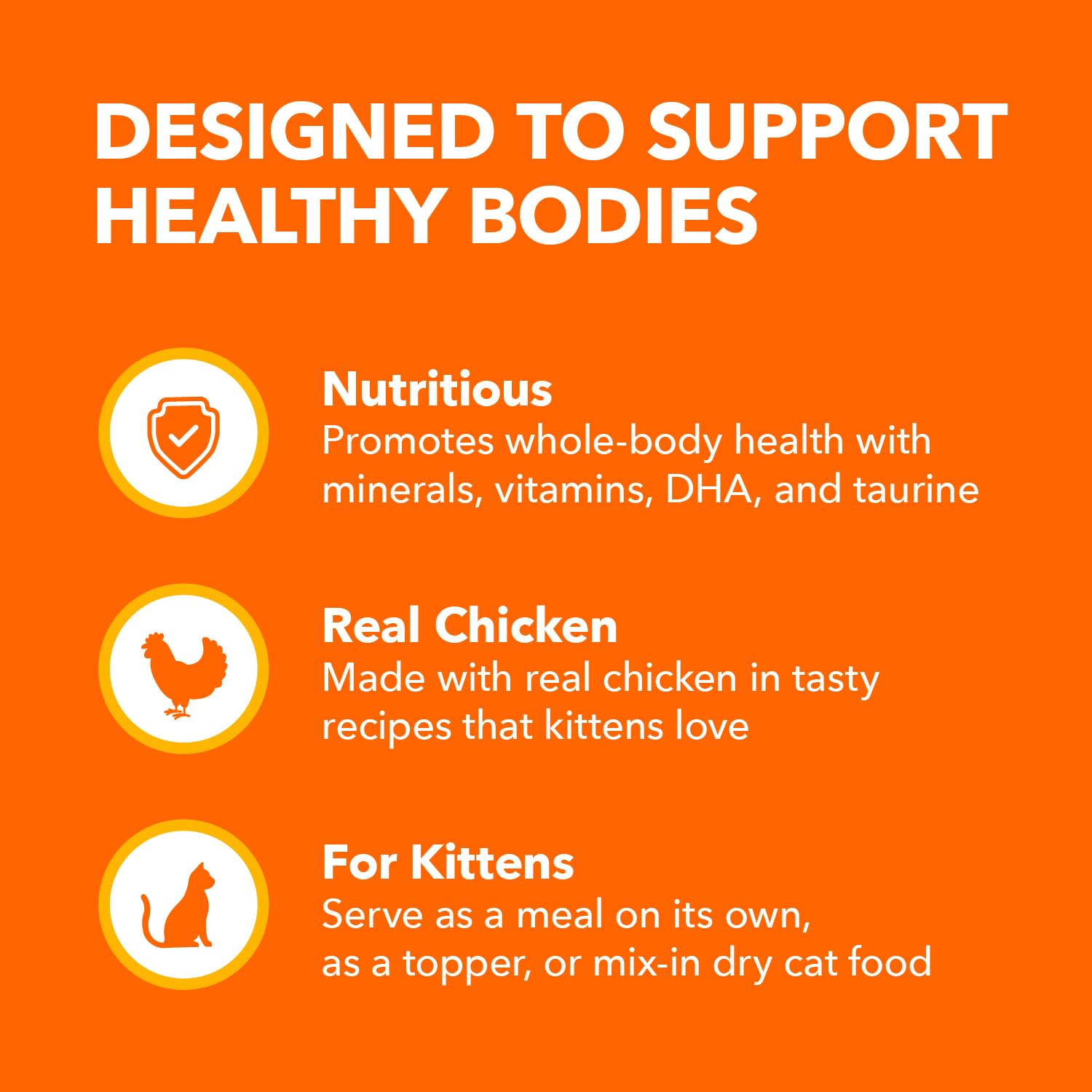 IAMS PERFECT PORTIONS Kitten Wet Cat Food, Chicken Flavour, 75g (24 pack) IAMS