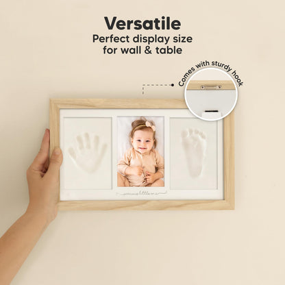KeaBabies Baby Hand and Footprint Kit, Clay Keepsake Frame (Ash Wood) 🍁 All In One Marketplace Canada