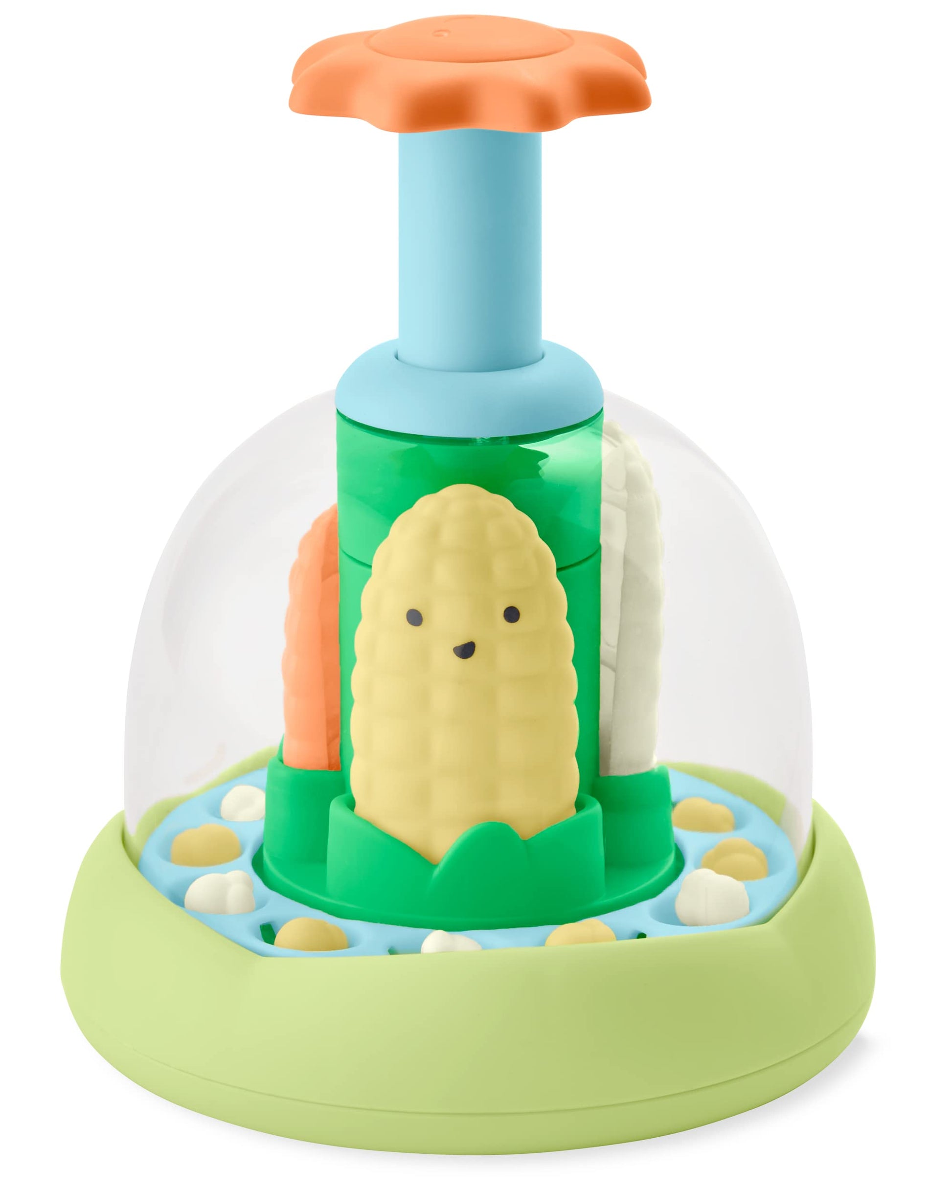 Skip Hop Press & Spin Baby Toy, Farmstand What's Poppin Corn Spinner Skip Hop