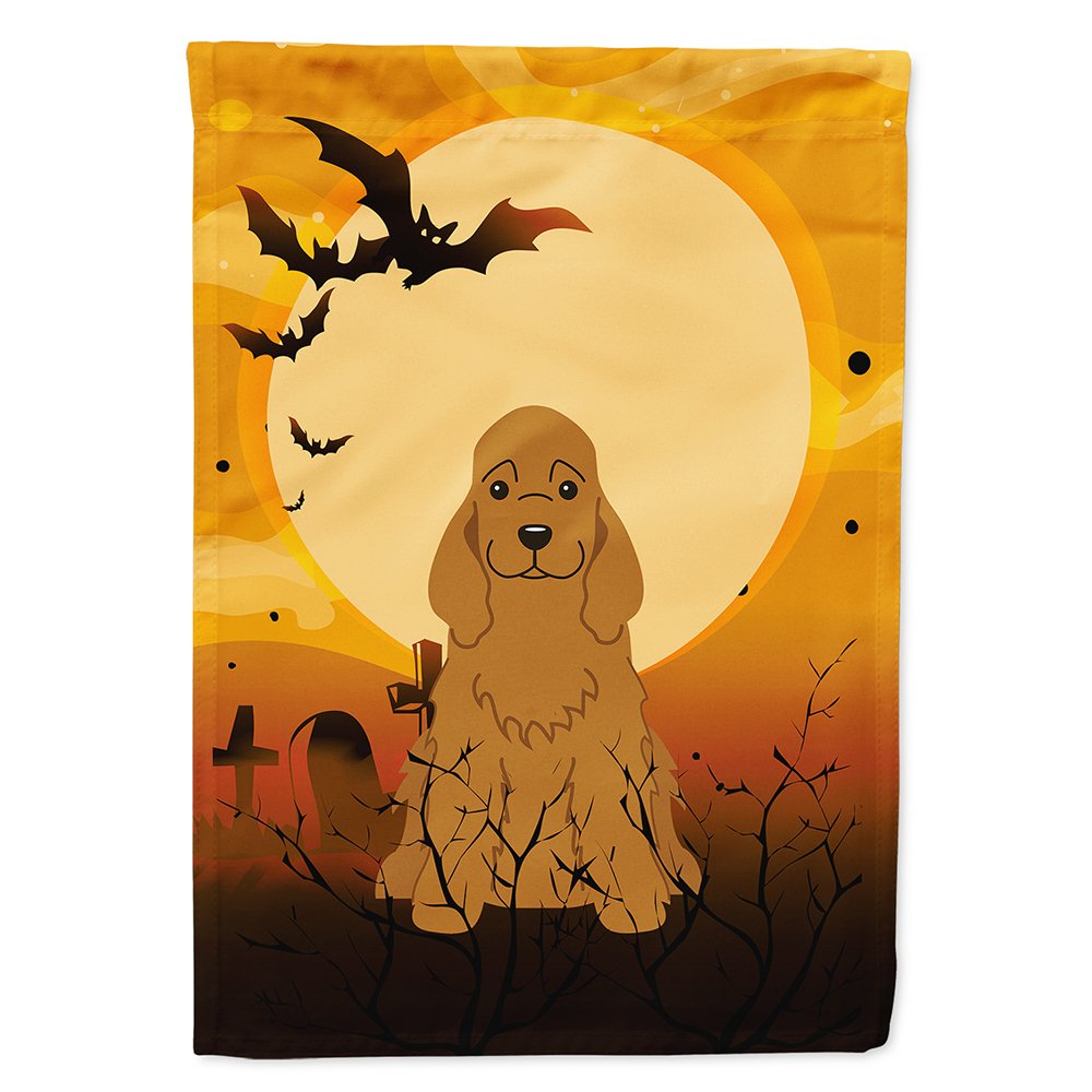 Drapeau de maison en toile Caroline's Treasures BB4361CHF Halloween Cocker Spaniel, grand, multicolore