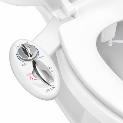 LUXE Bidet NEO 320 - Warm Water Bidet Attachment for Toilet Seat, White