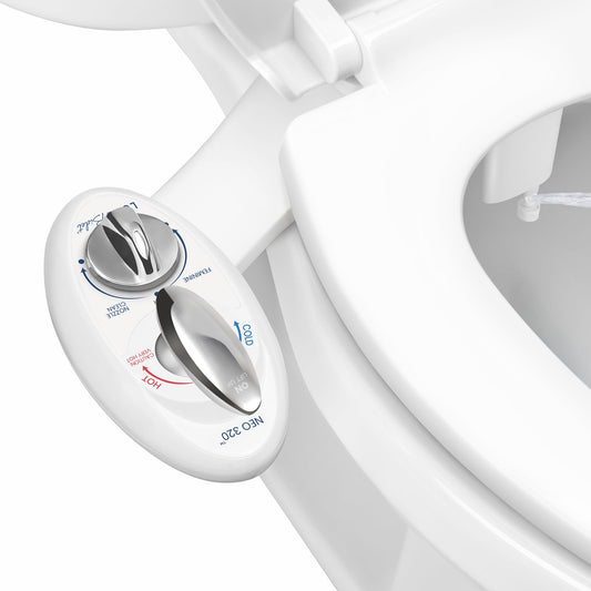 LUXE Bidet NEO 320 - Warm Water Bidet Attachment for Toilet Seat, White 🍁 All In One Marketplace Canada