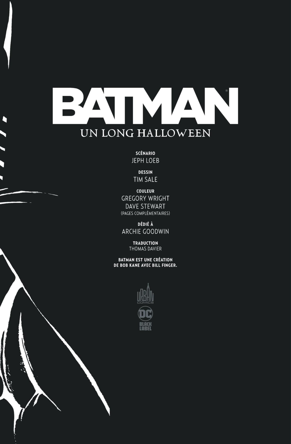 Batman - Un long Halloween N.E.