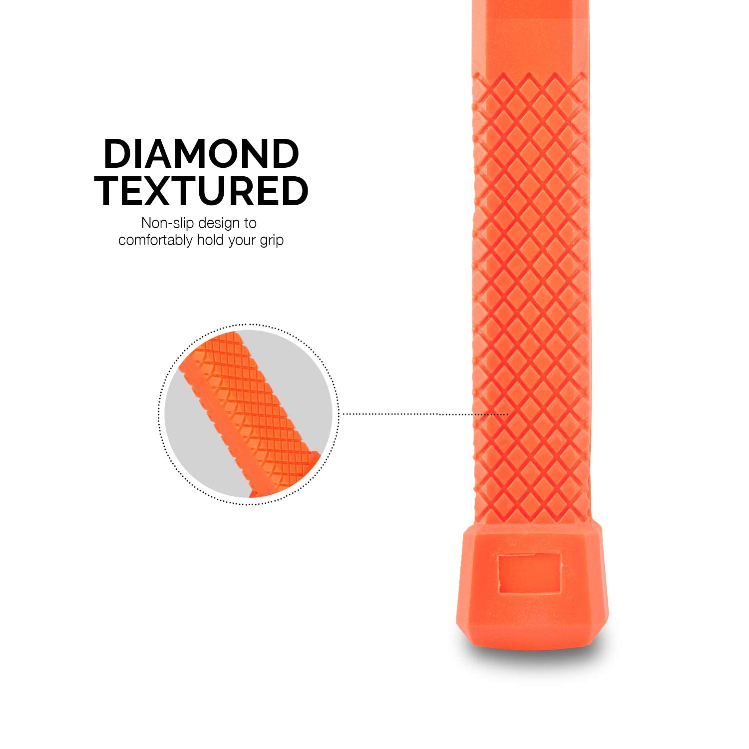 Neiko 02847A Tools Dead Blow Hammer, 2 lb, Neon Orange NEIKO