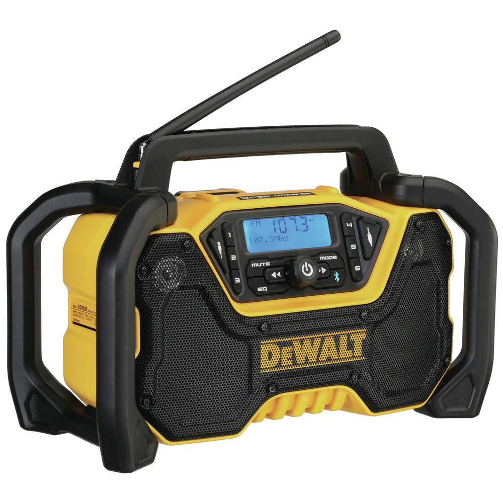 DEWALT 12V/20V MAX* Portable Radio, Bluetooth, Cordless, Jobsite, Tool Only (DCR028B) DEWALT