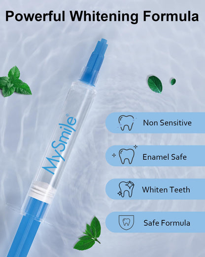 MySmile Teeth Whitening Gel Refills Pack 30+ Treatment Non-Sensitive Enamel Safe Tooth Whitener -10 Min Fast Whitening Teeth - Helps to Remove Stains from Coffee, Smoking, Wines（Excluding Tray Light） - Available at All In One Marketplace Canada
