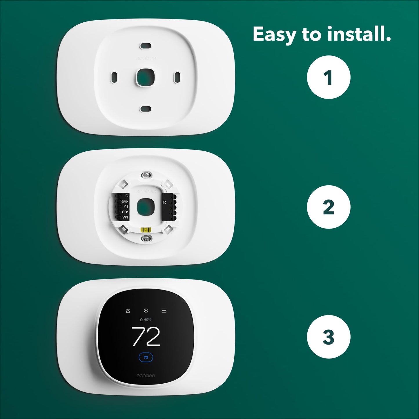 ecobee Trim Plate for Smart Thermostat Essential - Thermostat Accessory ecobee