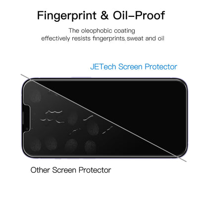 JETech Privacy Screen Protector for iPhone 17e (2026) / iPhone 16e / iPhone 14, Anti Spy Tempered Glass Film, 6.1-Inch Display, 2-Pack