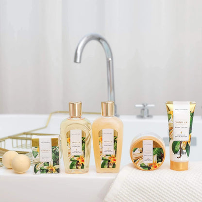 Birthday Gifts for Women Spa Luxetique 8Pcs Gift Basket Vanilla Bath Set 🍁 All In One Marketplace Canada