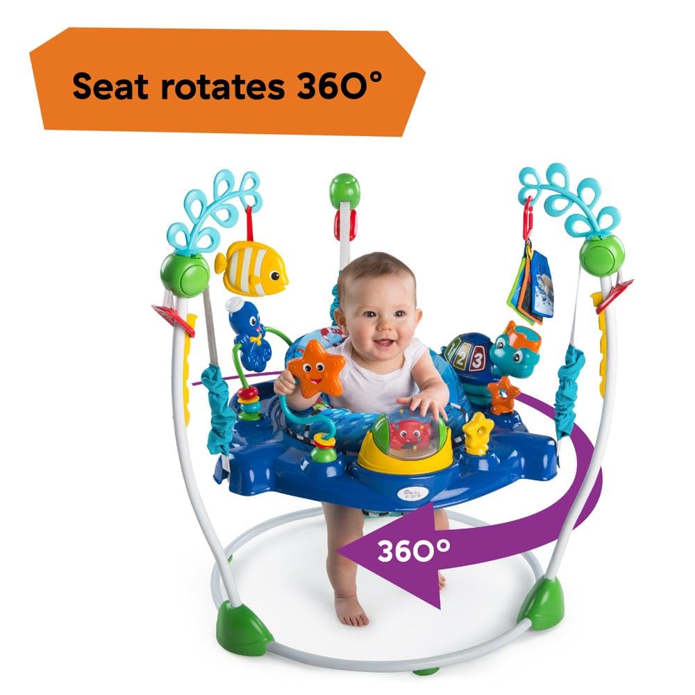 Baby Einstein Neptune's Ocean Discovery Activity Baby Jumper Activity Center, Ages 6 months +, Max weight 25 lbs., Unisex 🍁 All In One Marketplace Canada