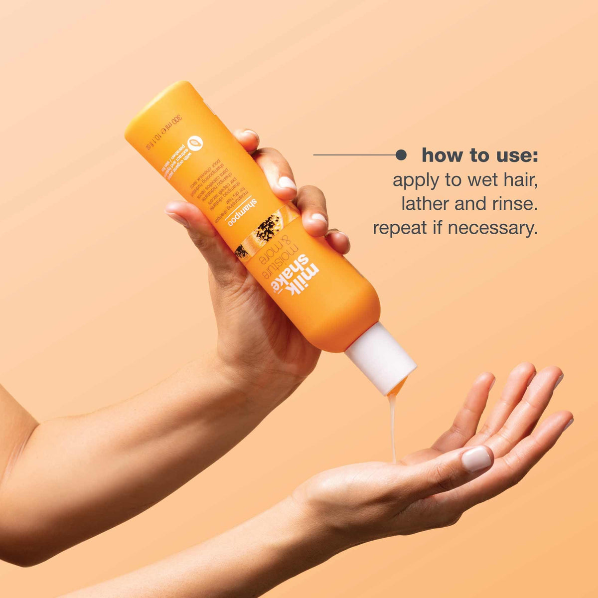 milk_shake Moisture & More Shampoo - Moisturizing Shampoo for Dry, Dull Hair | Restores Moisture and Shine | Tropical Scent | 10.1 Fl Oz (300 ml)
