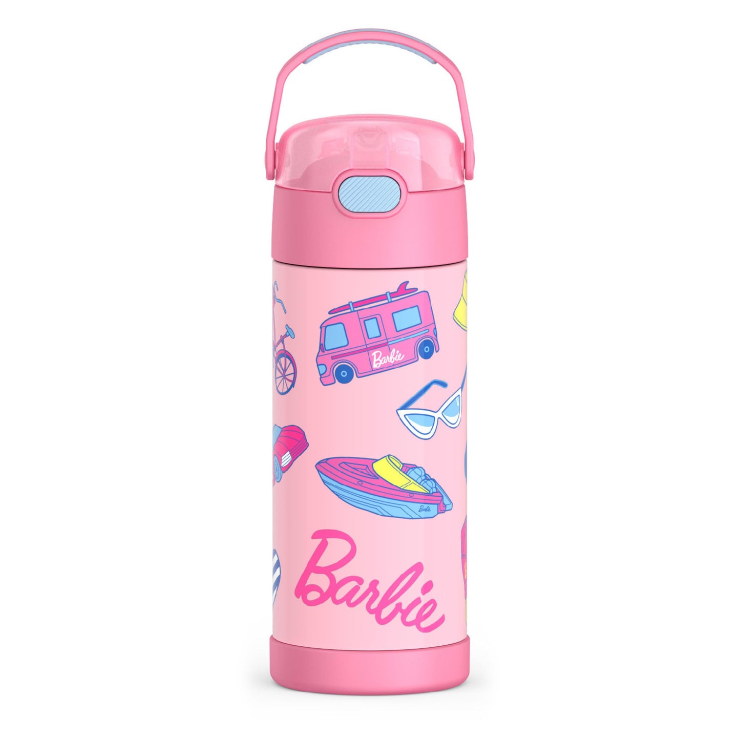 THERMOS FUNTAINER Water Bottle with Straw, 14oz, Barbie