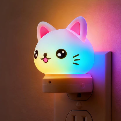 L LOHAS LED Plug in Night Light for Kids, RGB Cat Nightlight 🍁 All In One Marketplace Canada